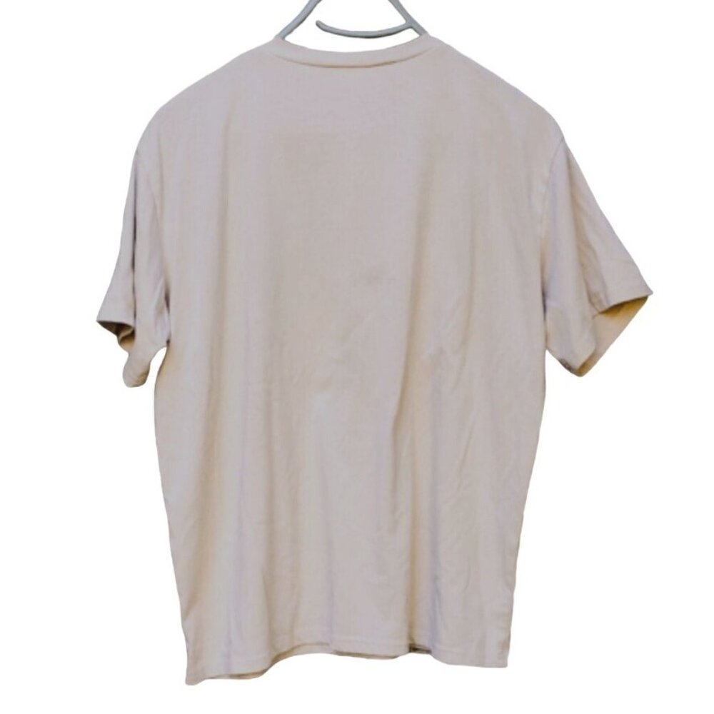 Shein Wild Mushroom Graphic Tee Shirt Beige Drop Shoulder Womens Size Medium - Picture 3 of 4